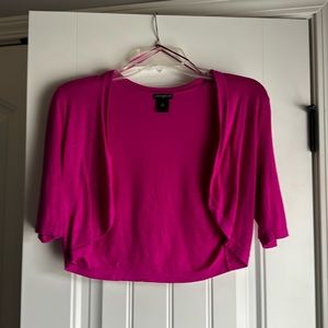 Pink Cropped Sweater by Ann Taylor